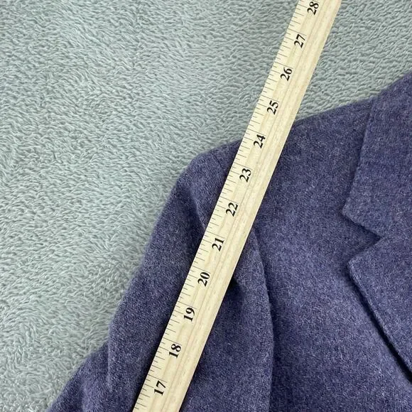 Vntg J.G. Hook Womens Wool Blazer Jacket Size 12 Purple With Gold Buttons 2619 - Picture 6 of 10